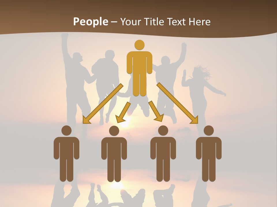 Beautiful Coast Hands PowerPoint Template