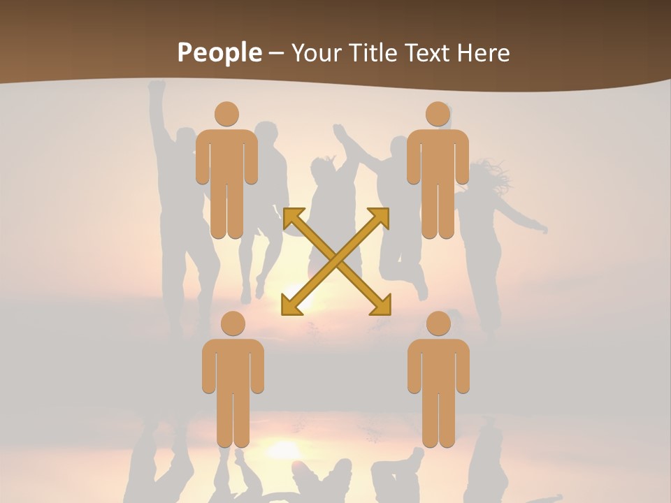 Beautiful Coast Hands PowerPoint Template