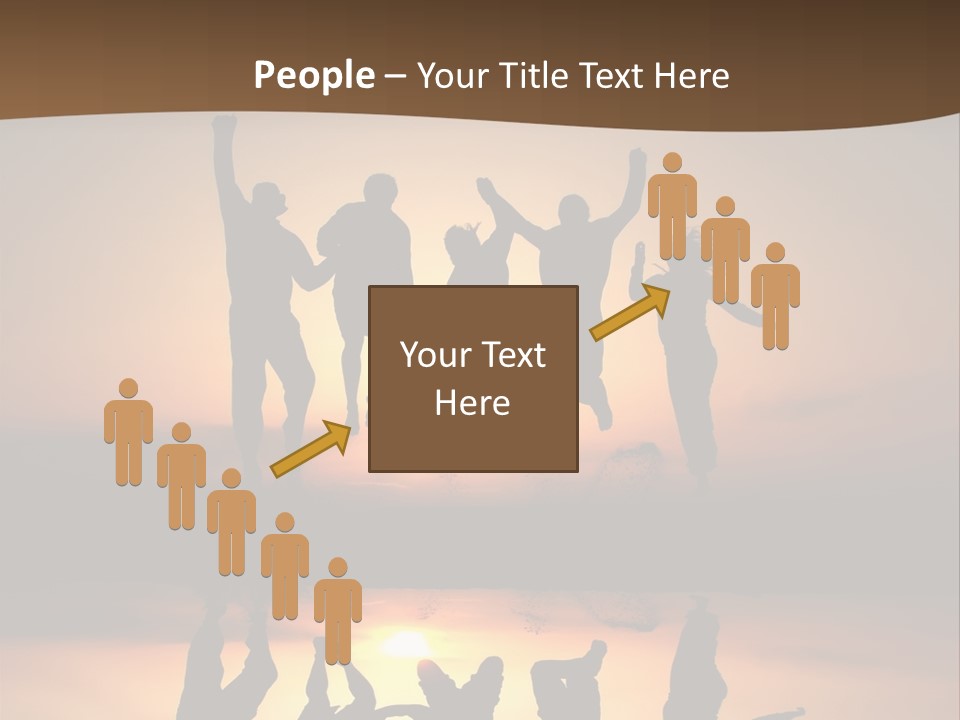 Beautiful Coast Hands PowerPoint Template