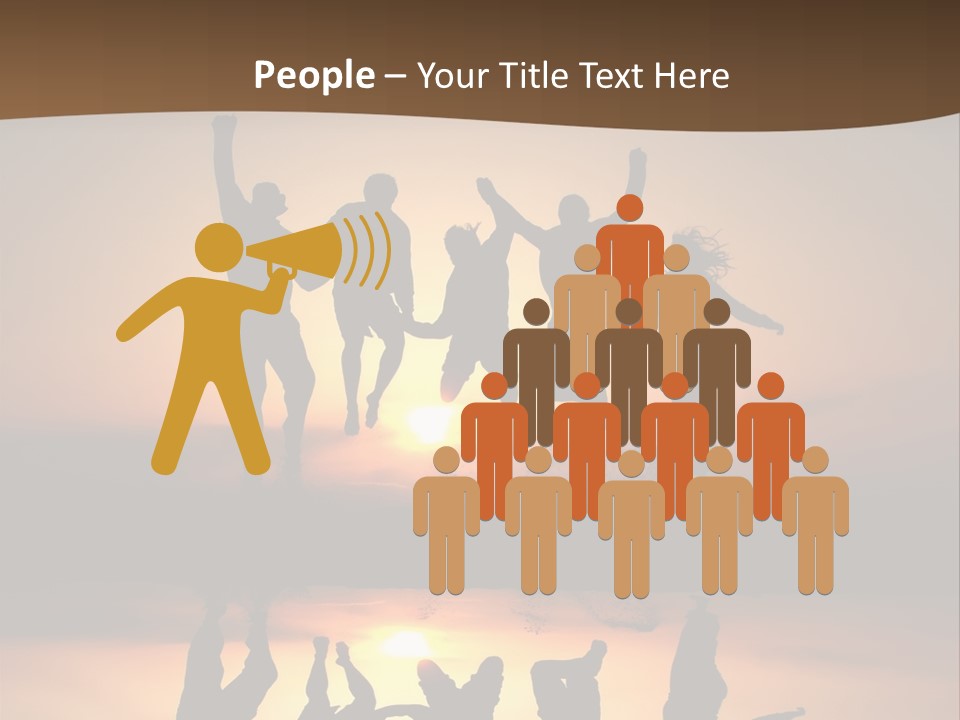 Beautiful Coast Hands PowerPoint Template