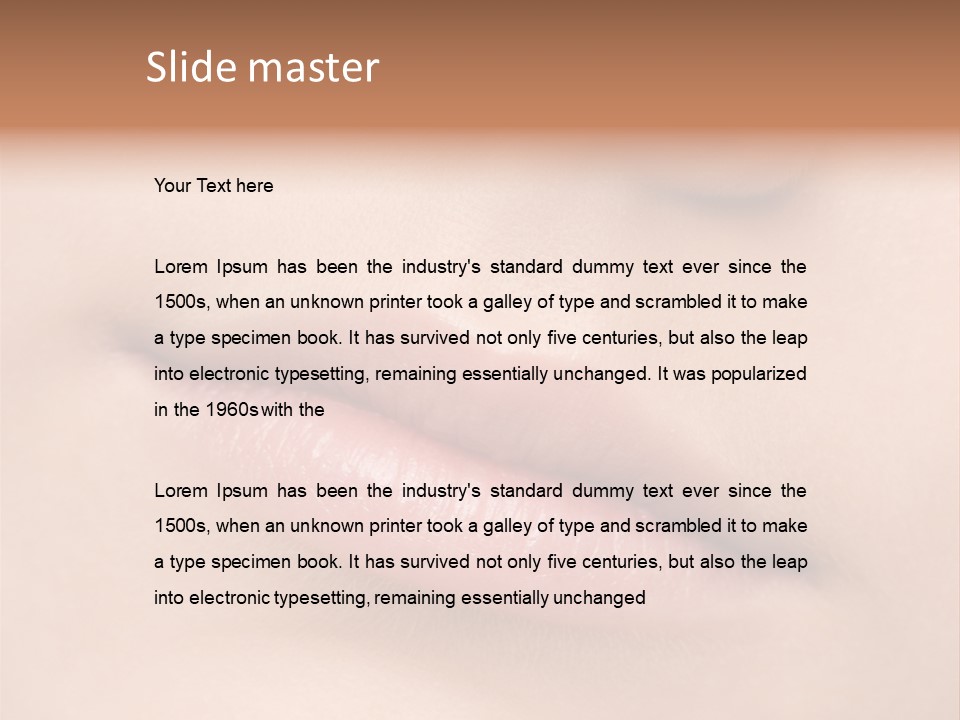 Pure Makeup Teenage PowerPoint Template