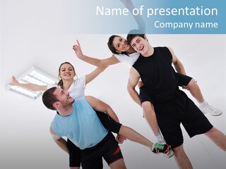 Happy Fit Yoga PowerPoint Template