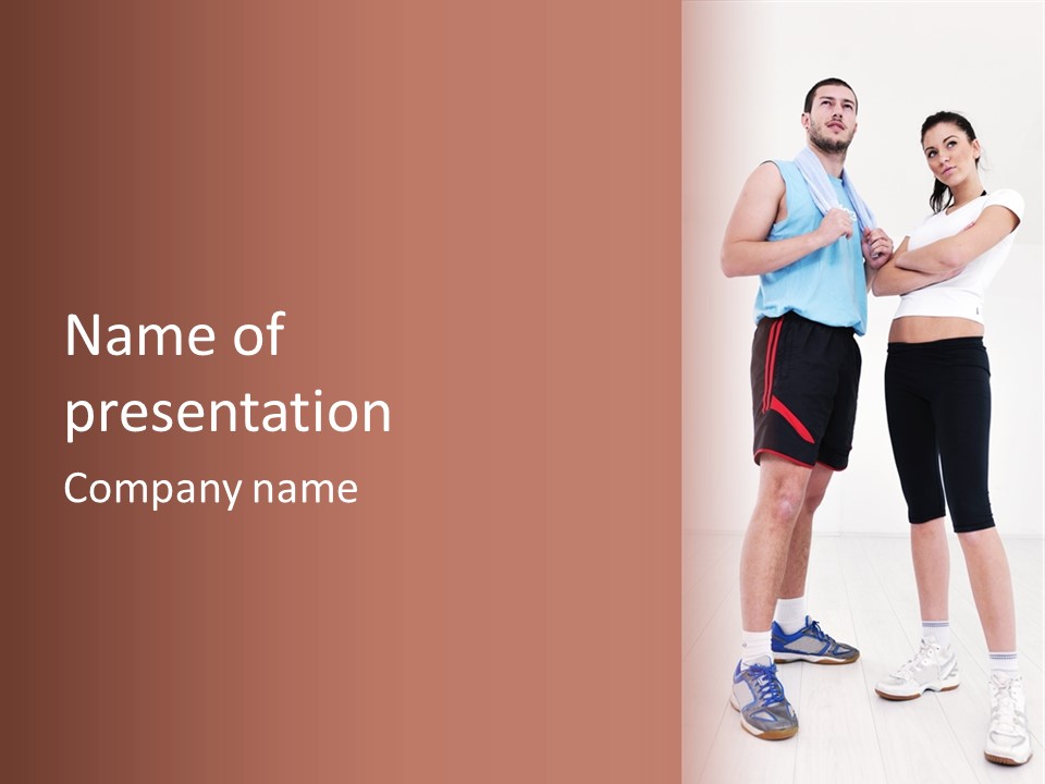 People Cheerful Person PowerPoint Template