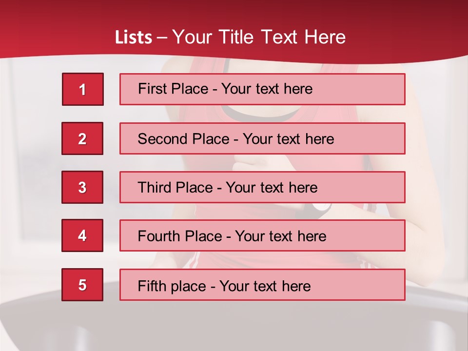 Athlete Female Fit PowerPoint Template