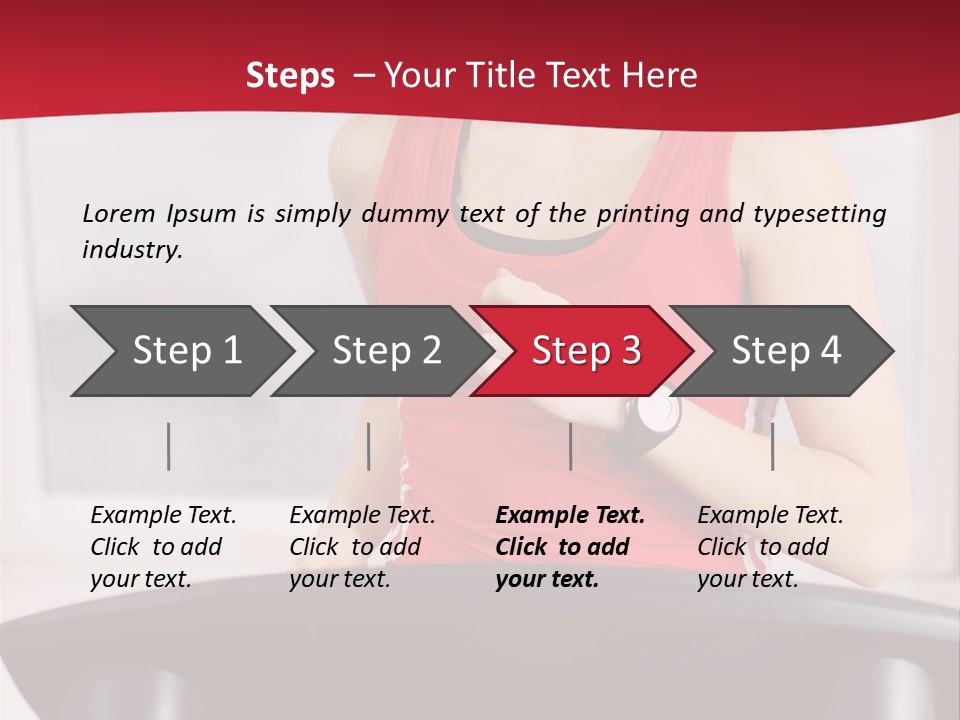 Athlete Female Fit PowerPoint Template
