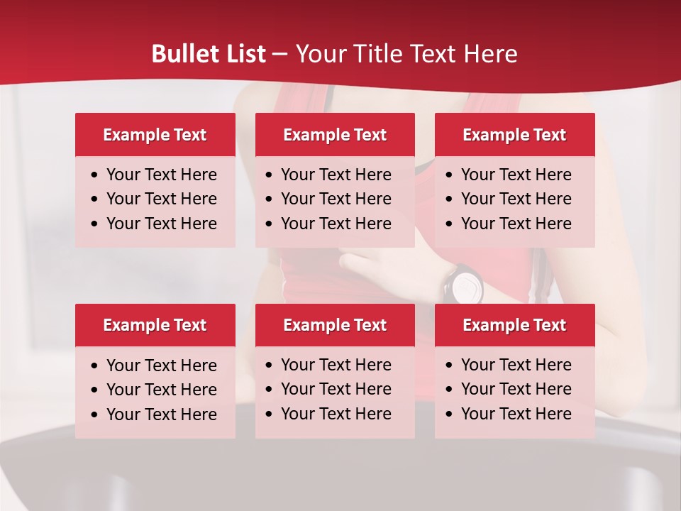 Athlete Female Fit PowerPoint Template