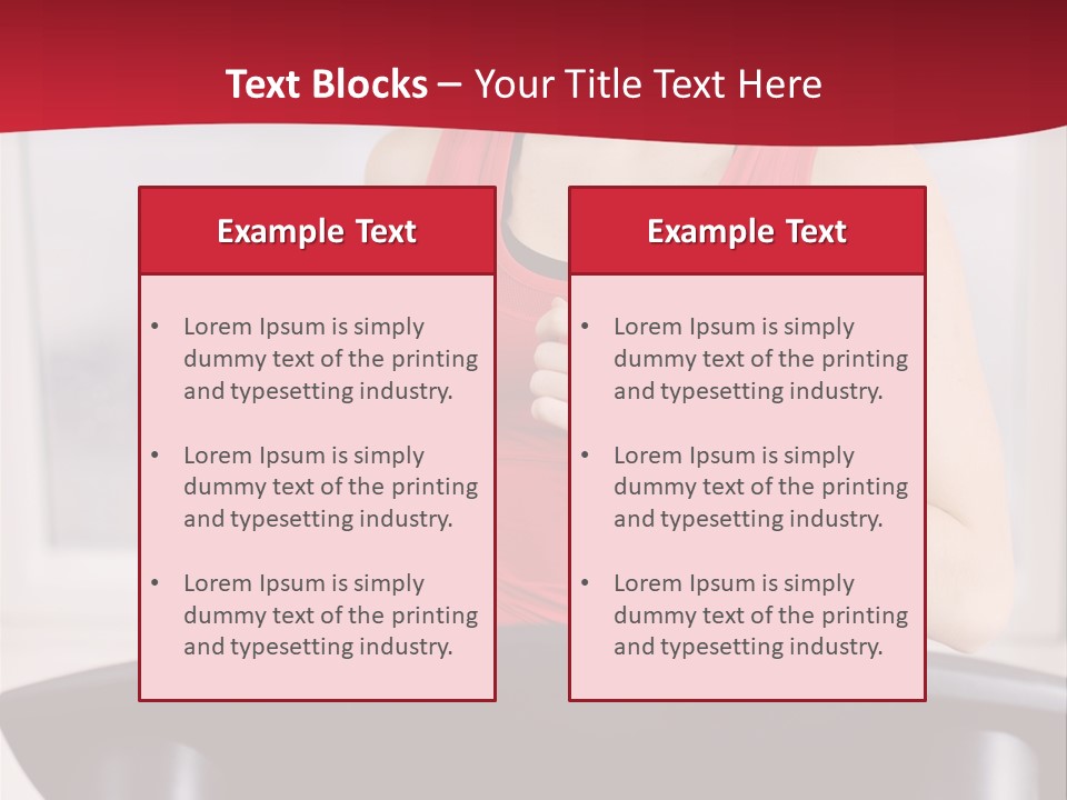 Athlete Female Fit PowerPoint Template