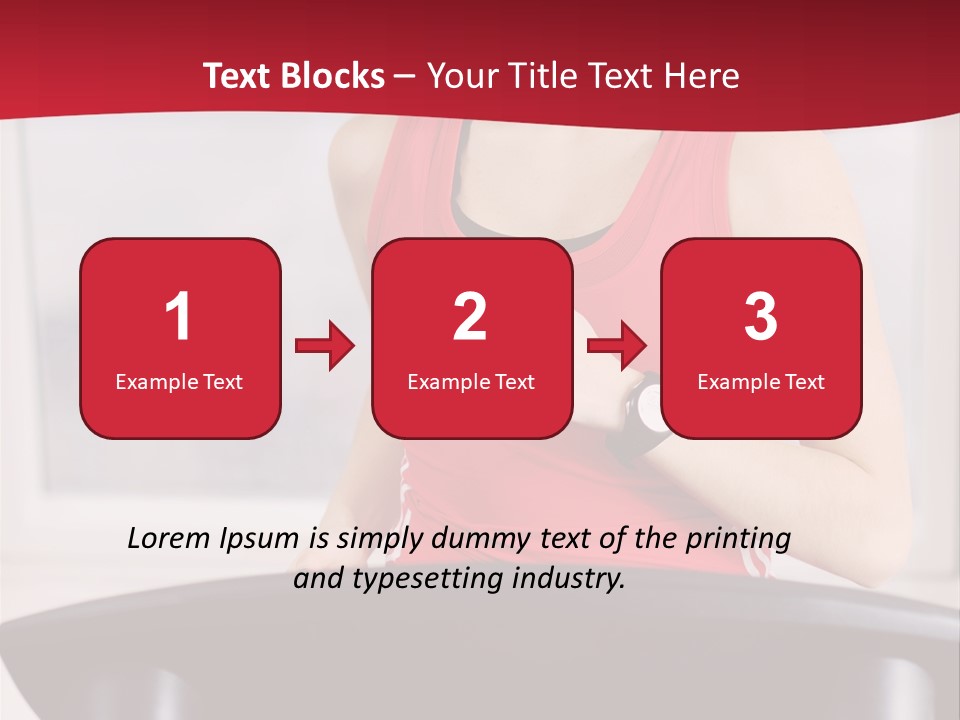 Athlete Female Fit PowerPoint Template
