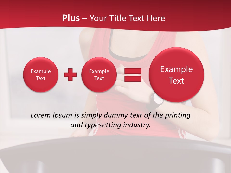 Athlete Female Fit PowerPoint Template