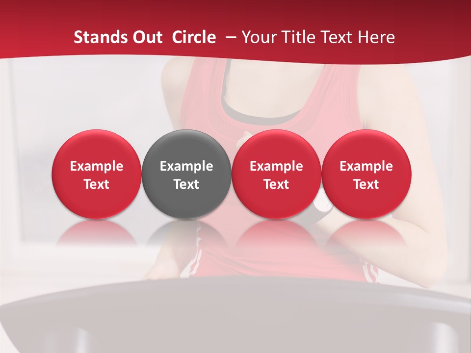 Athlete Female Fit PowerPoint Template