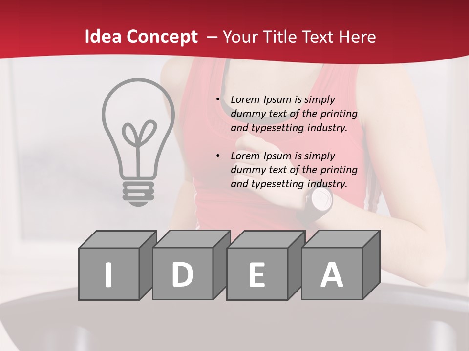 Athlete Female Fit PowerPoint Template