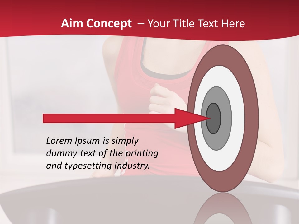 Athlete Female Fit PowerPoint Template