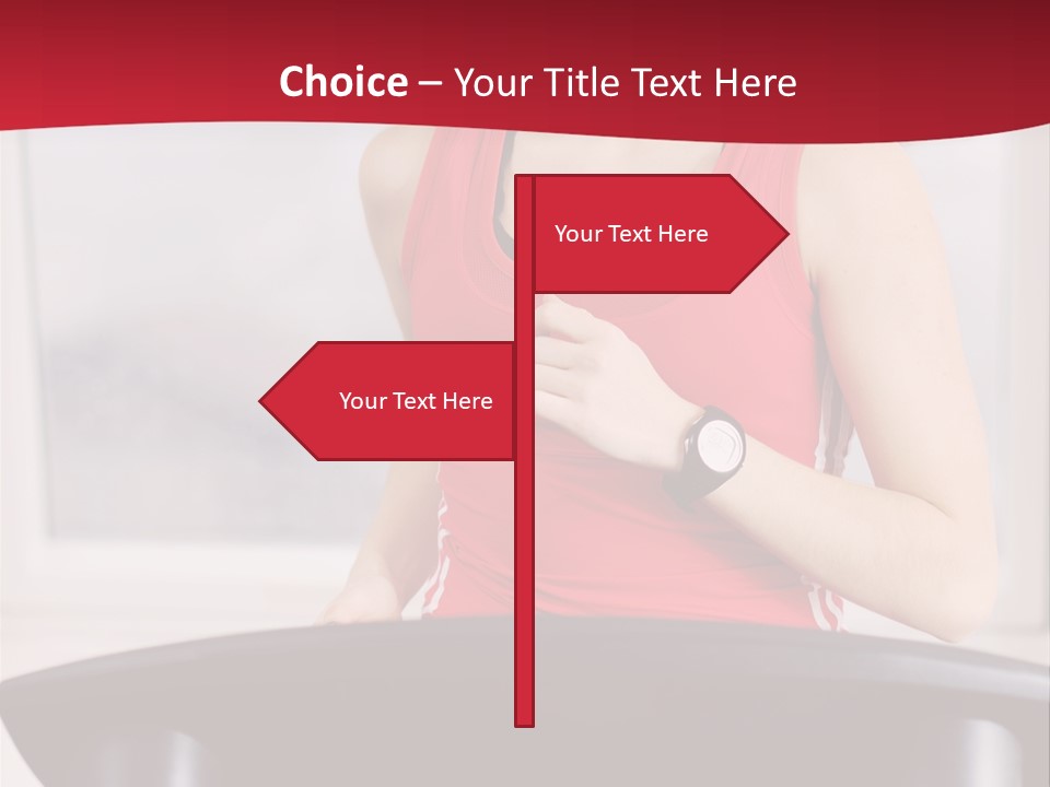 Athlete Female Fit PowerPoint Template