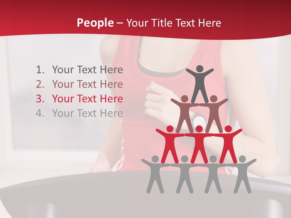 Athlete Female Fit PowerPoint Template