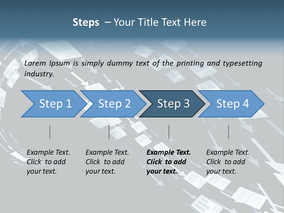 Movement Background Illustration PowerPoint Template