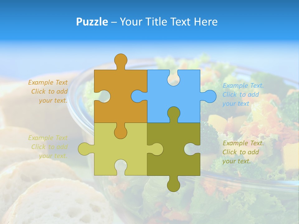 Bowl Glass Horizontal PowerPoint Template