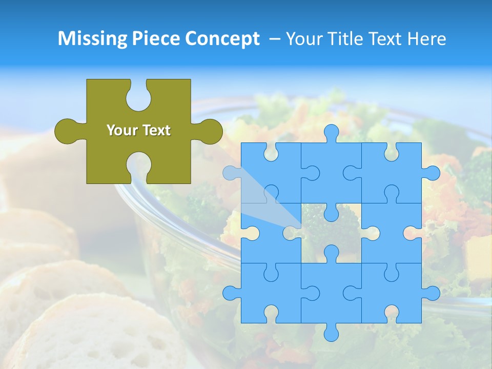 Bowl Glass Horizontal PowerPoint Template