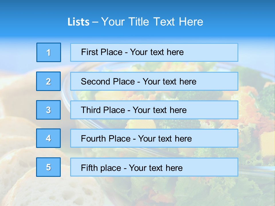 Bowl Glass Horizontal PowerPoint Template