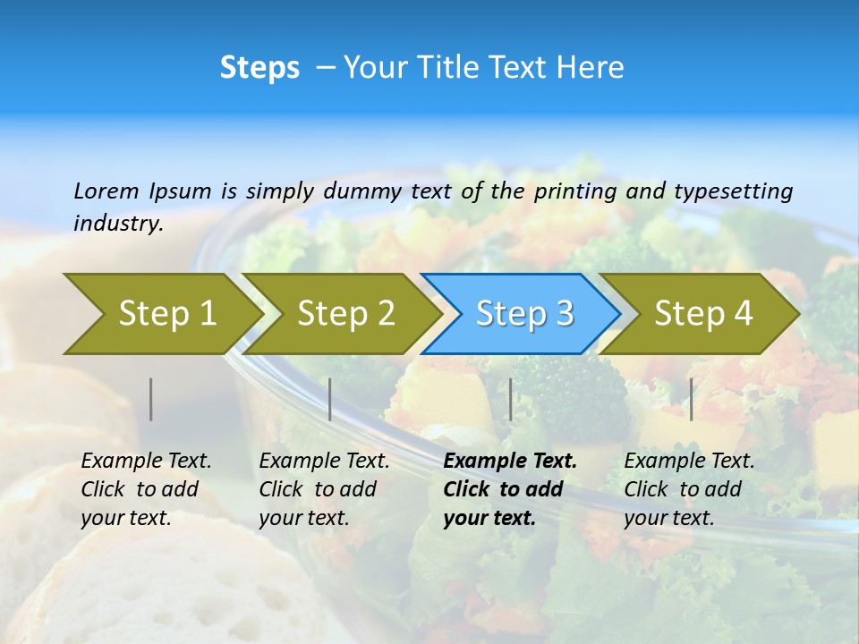 Bowl Glass Horizontal PowerPoint Template
