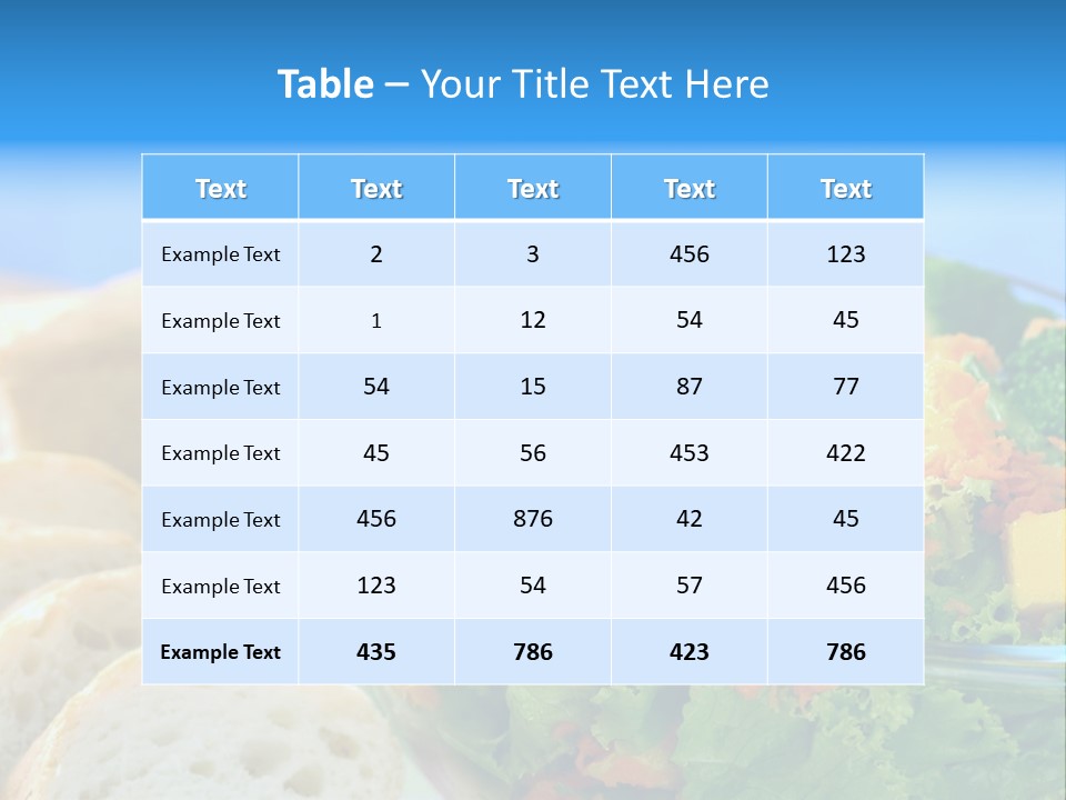 Bowl Glass Horizontal PowerPoint Template
