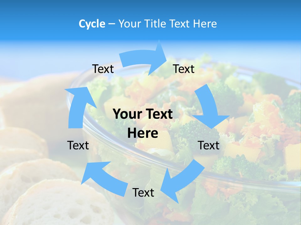 Bowl Glass Horizontal PowerPoint Template