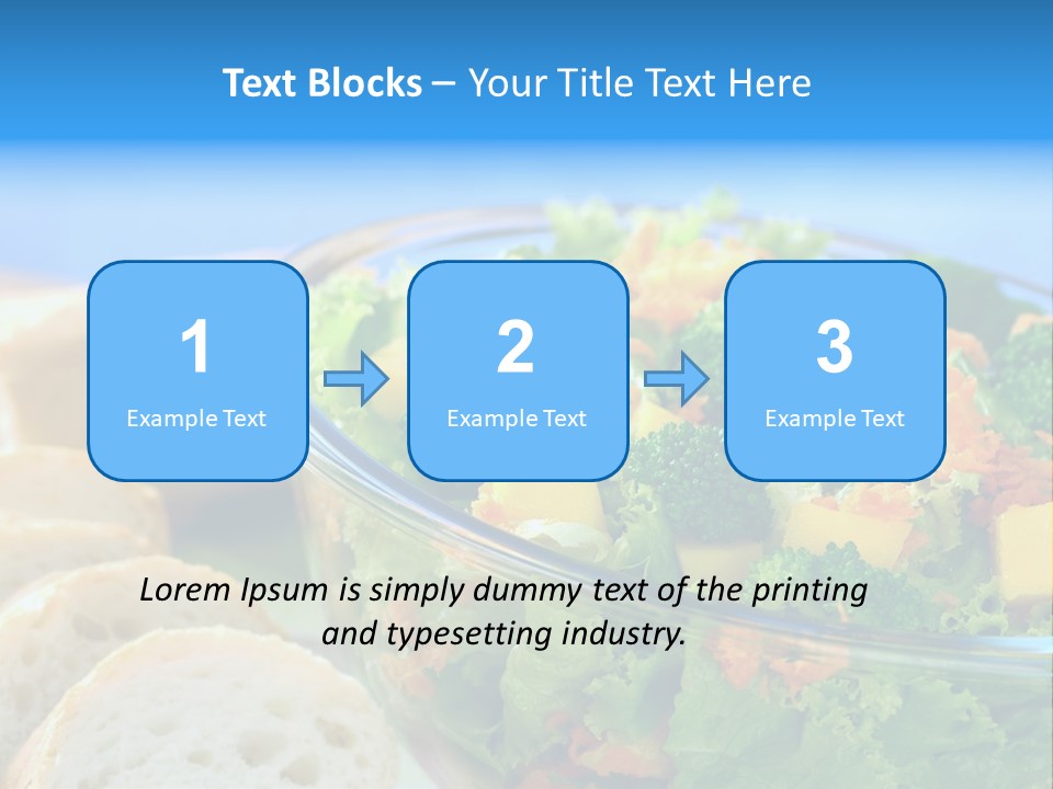 Bowl Glass Horizontal PowerPoint Template