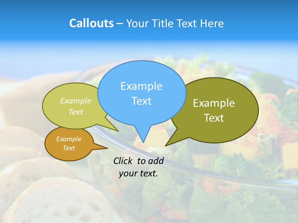 Bowl Glass Horizontal PowerPoint Template