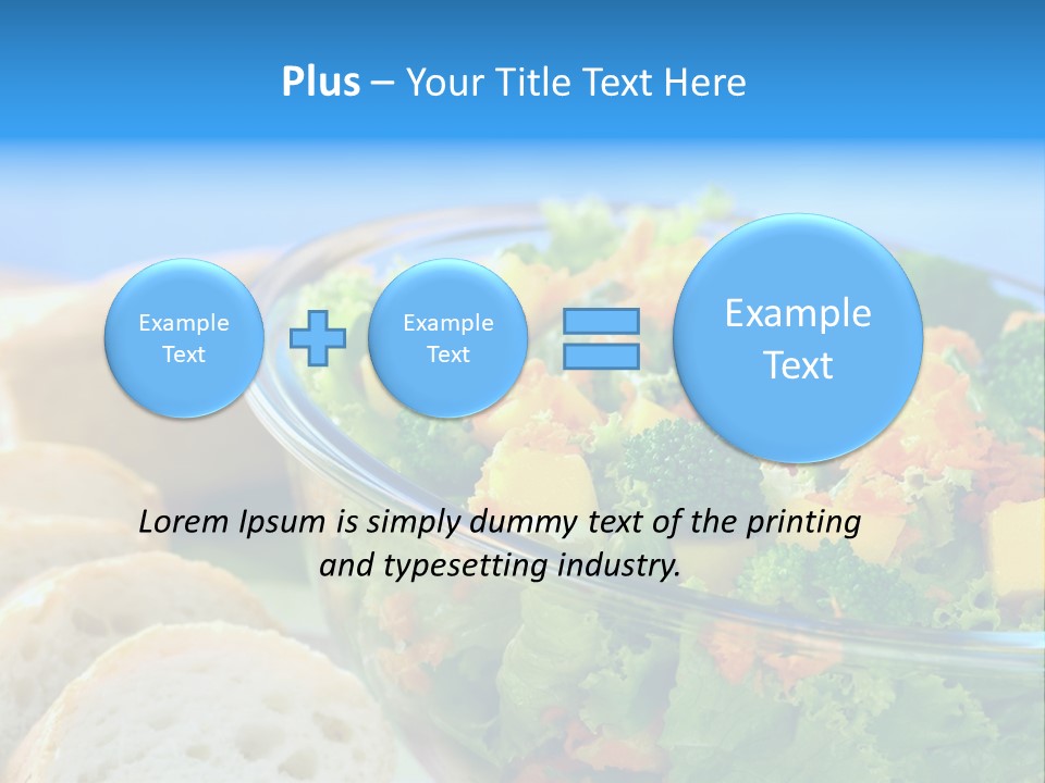 Bowl Glass Horizontal PowerPoint Template