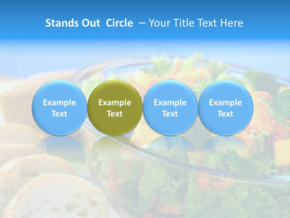 Bowl Glass Horizontal PowerPoint Template