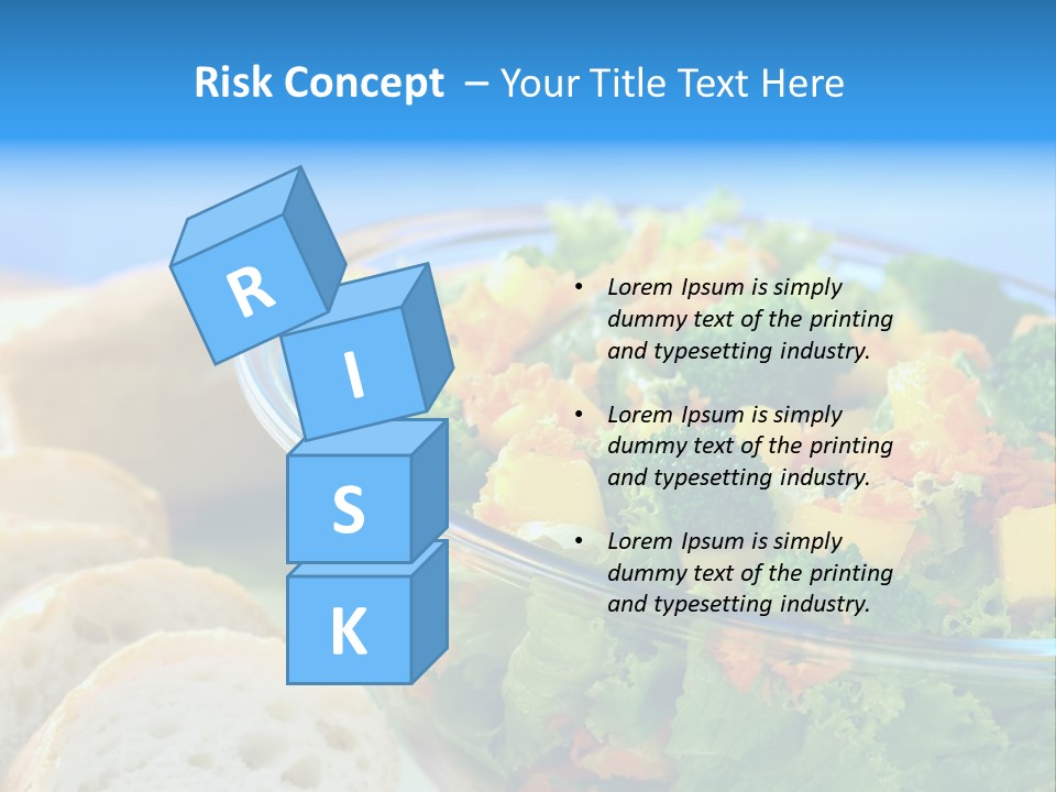 Bowl Glass Horizontal PowerPoint Template