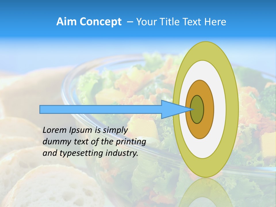Bowl Glass Horizontal PowerPoint Template
