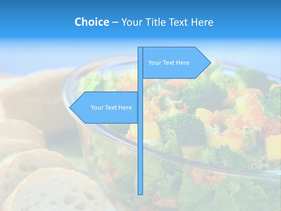 Bowl Glass Horizontal PowerPoint Template