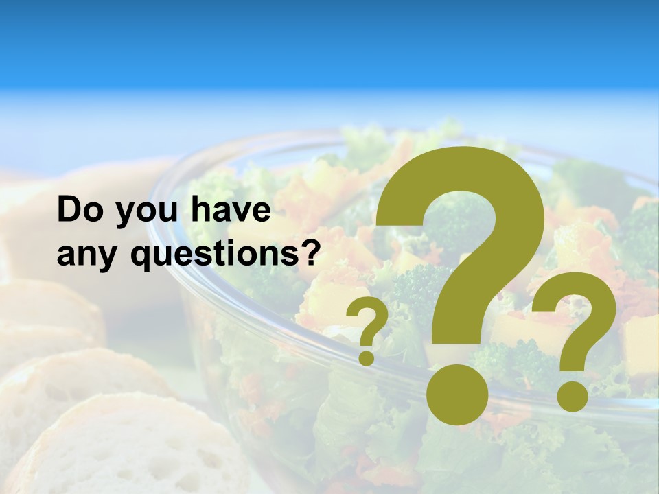 Bowl Glass Horizontal PowerPoint Template