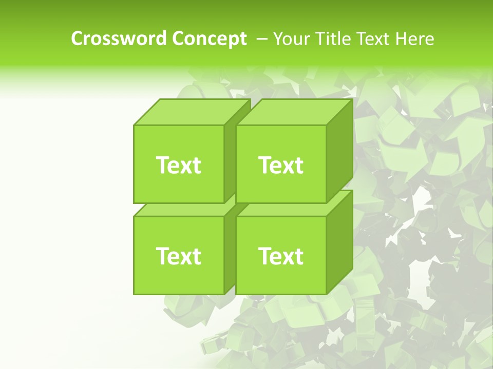 Recycle Symbol Glossy Shiny PowerPoint Template