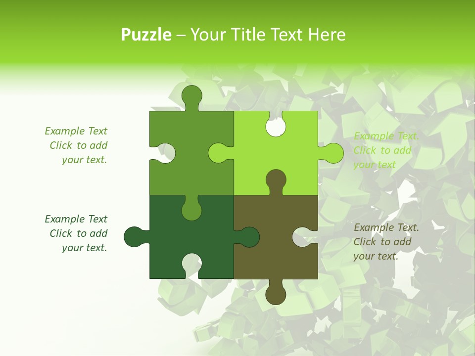 Recycle Symbol Glossy Shiny PowerPoint Template