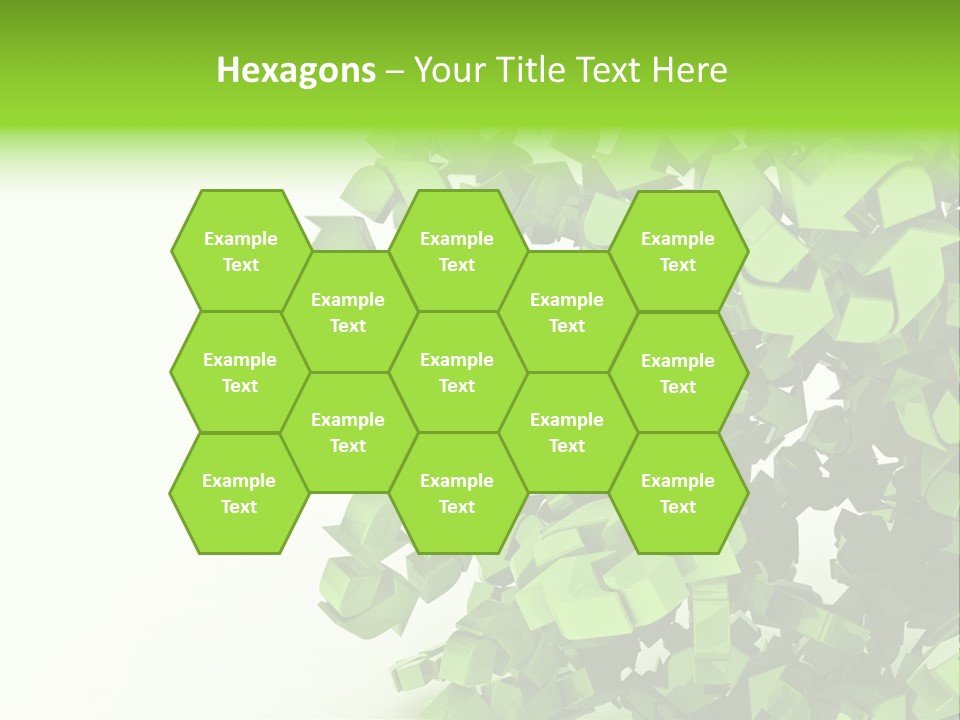 Recycle Symbol Glossy Shiny PowerPoint Template