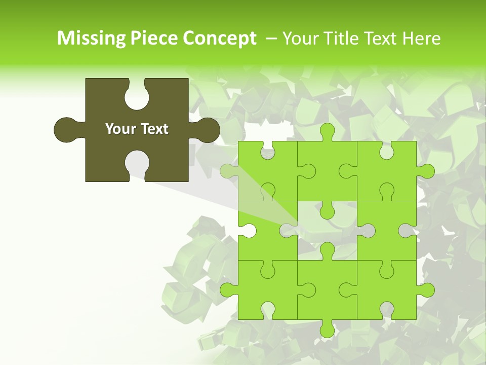 Recycle Symbol Glossy Shiny PowerPoint Template