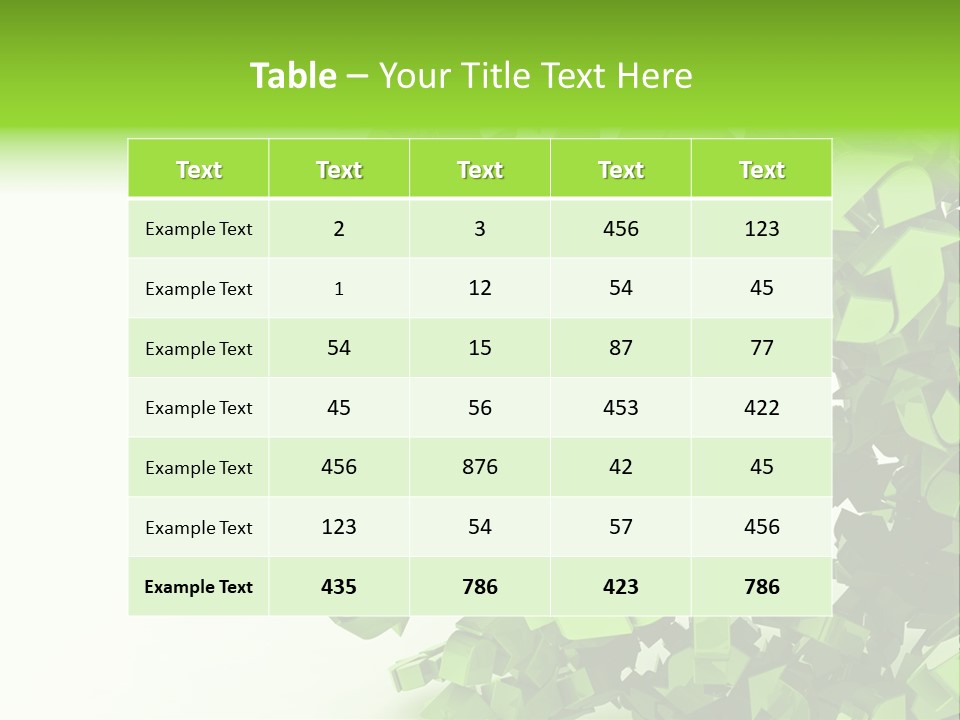 Recycle Symbol Glossy Shiny PowerPoint Template