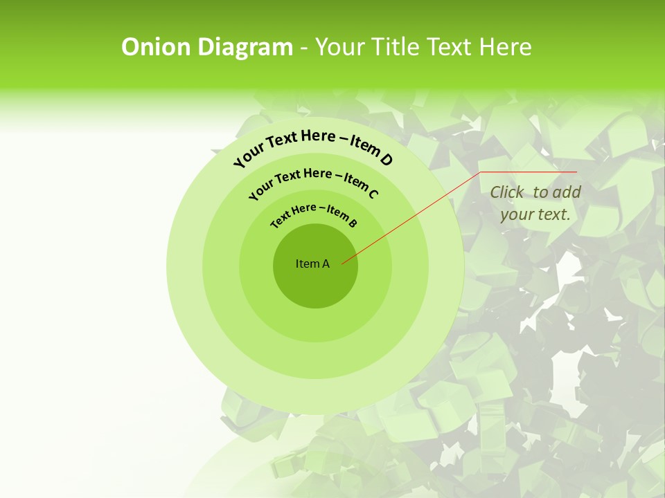 Recycle Symbol Glossy Shiny PowerPoint Template