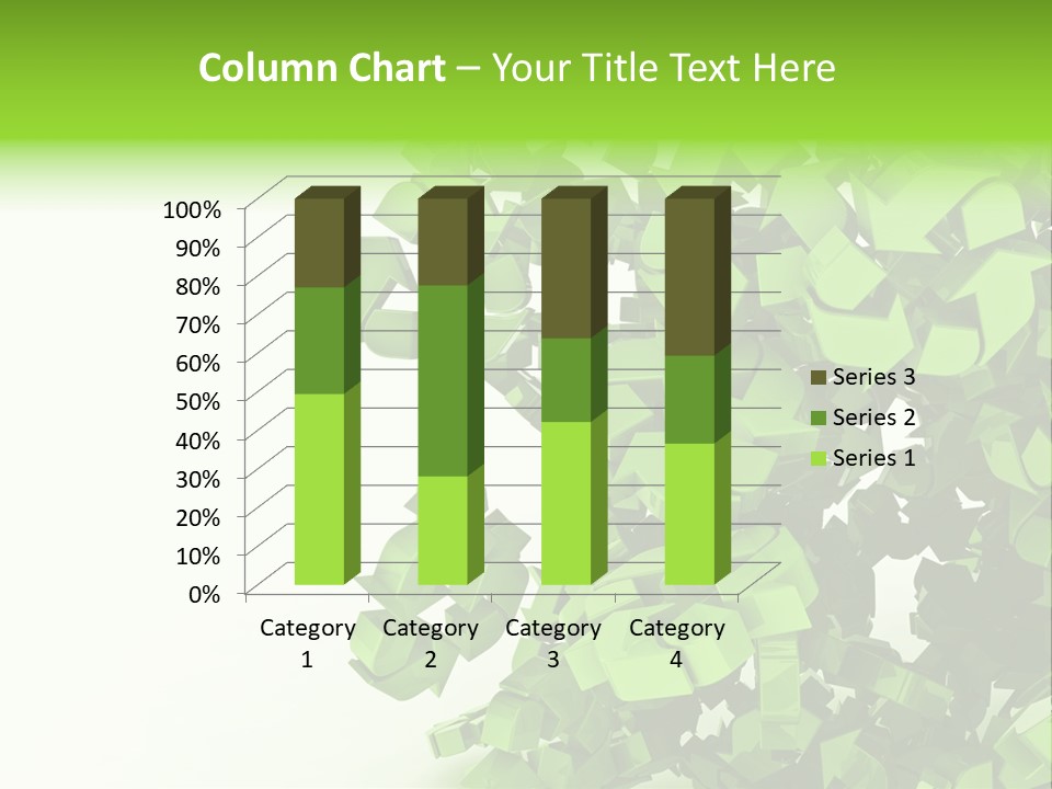 Recycle Symbol Glossy Shiny PowerPoint Template