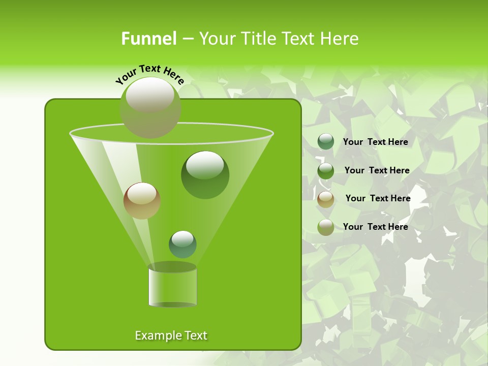 Recycle Symbol Glossy Shiny PowerPoint Template