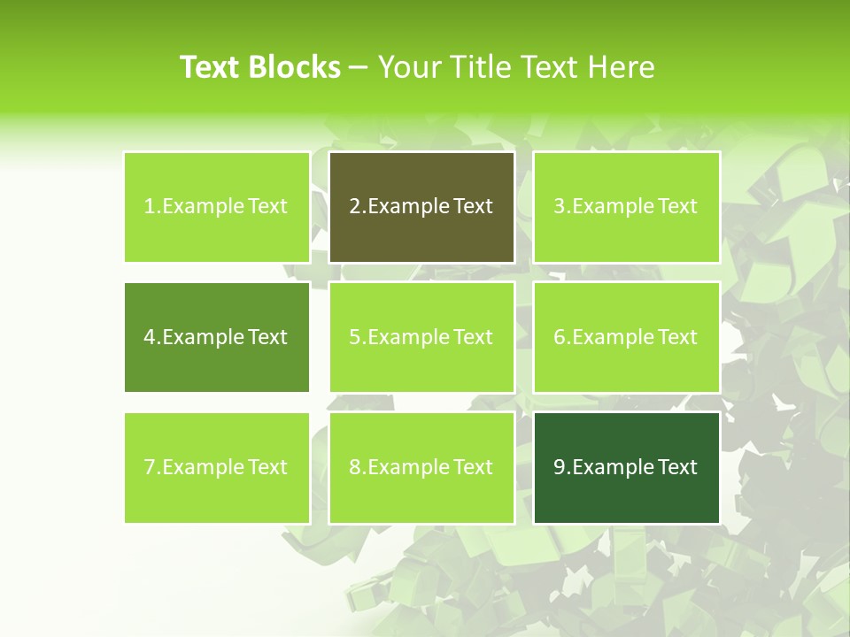 Recycle Symbol Glossy Shiny PowerPoint Template