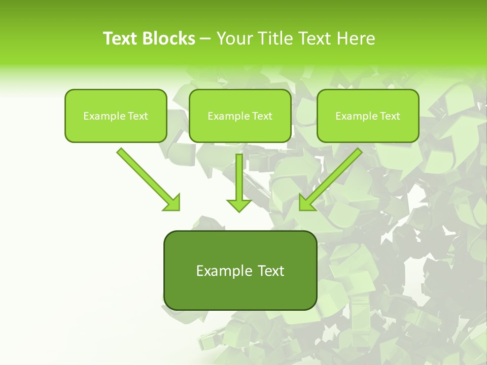 Recycle Symbol Glossy Shiny PowerPoint Template