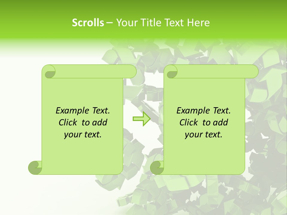 Recycle Symbol Glossy Shiny PowerPoint Template