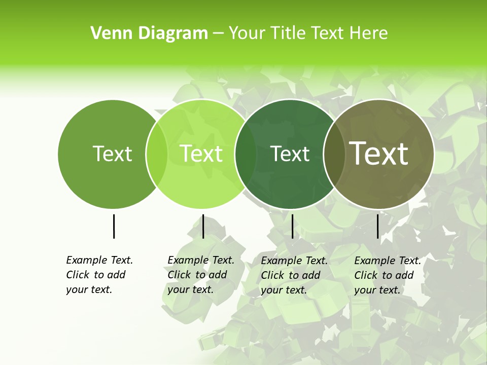 Recycle Symbol Glossy Shiny PowerPoint Template