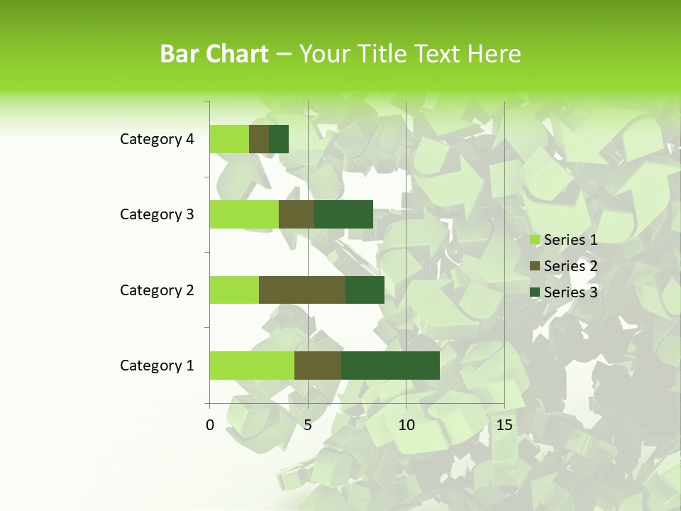 Recycle Symbol Glossy Shiny PowerPoint Template