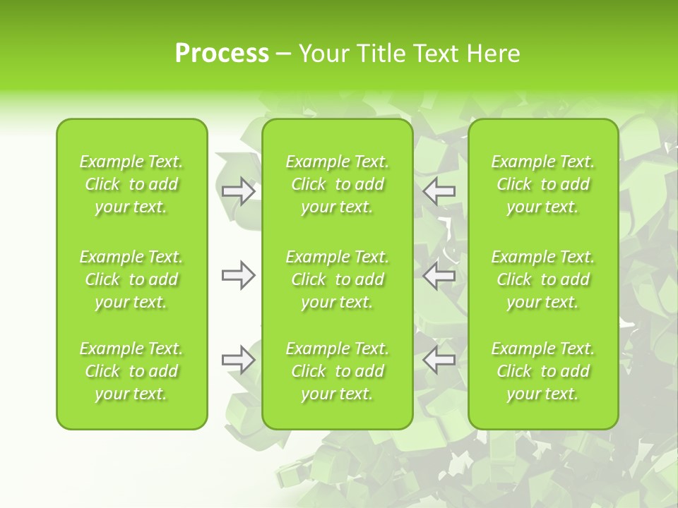 Recycle Symbol Glossy Shiny PowerPoint Template