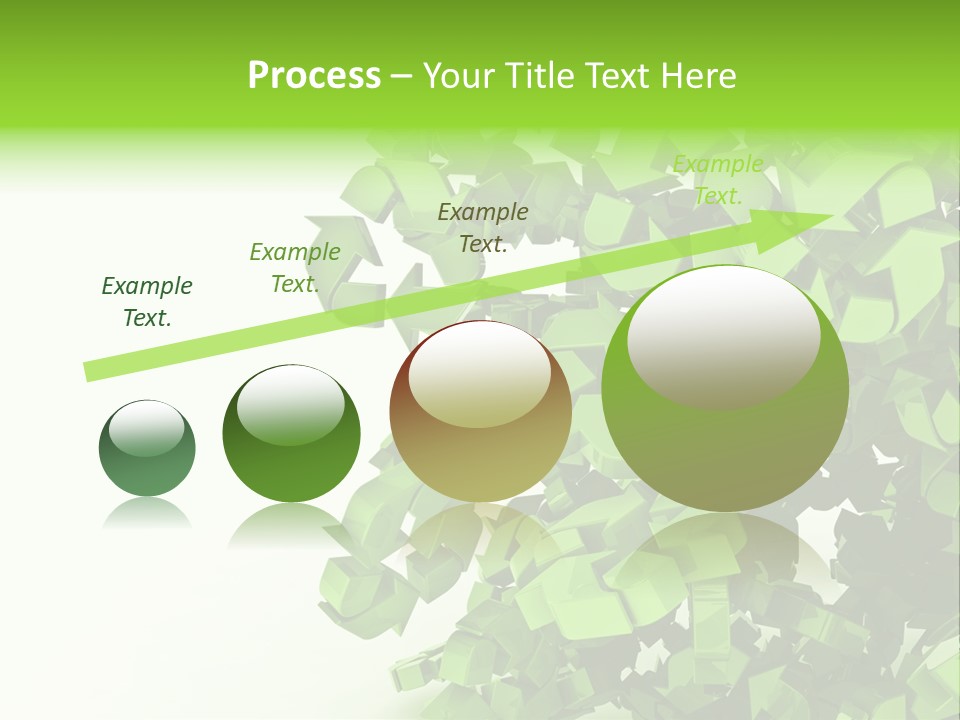 Recycle Symbol Glossy Shiny PowerPoint Template