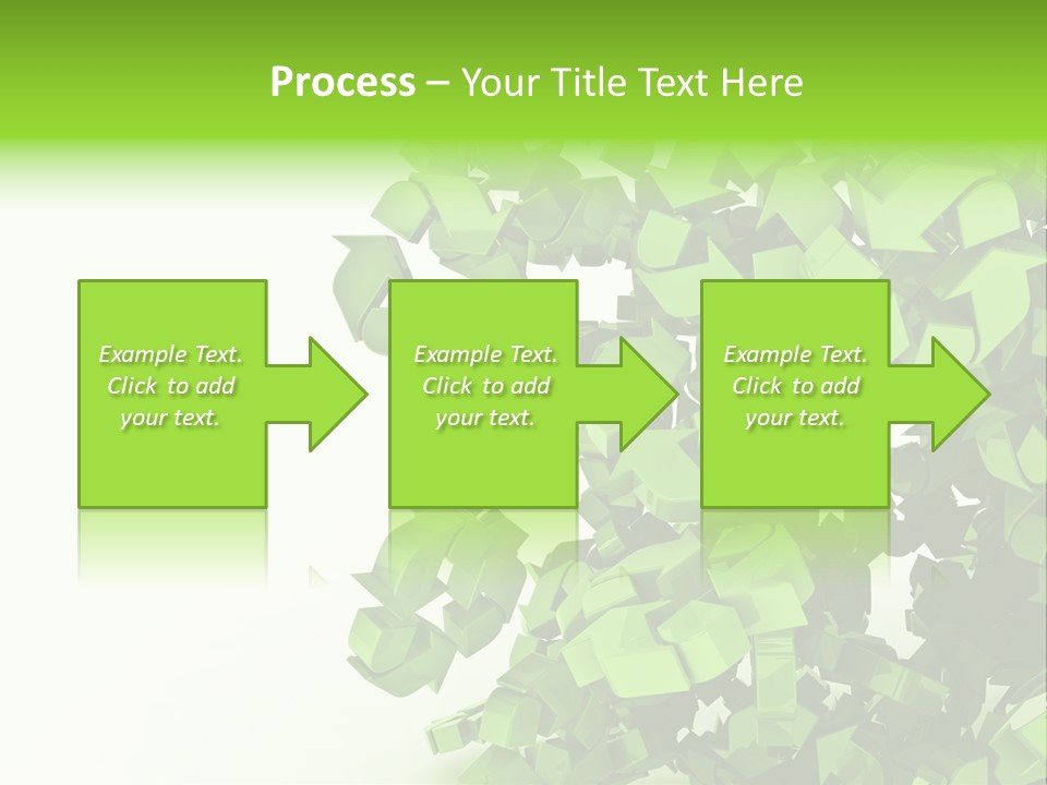 Recycle Symbol Glossy Shiny PowerPoint Template