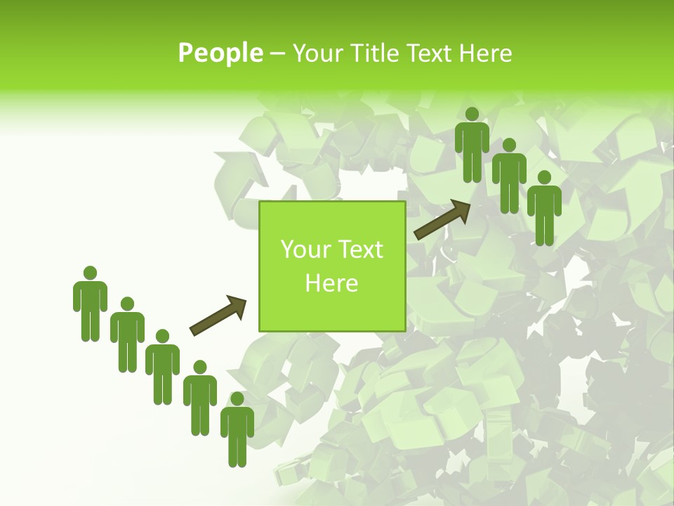 Recycle Symbol Glossy Shiny PowerPoint Template